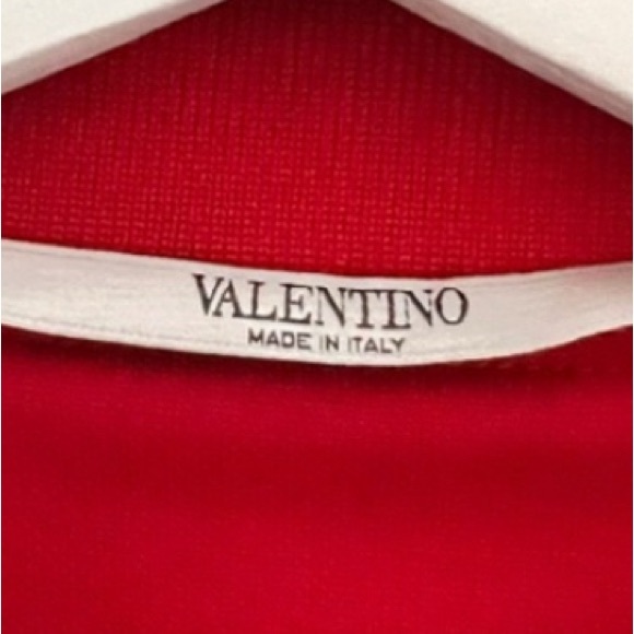 VALENTINO Archive men’s Track Jacket red white stripes bands made in Italy US 46 - Picture 6 of 16